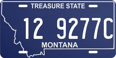 MT license plate 129277C