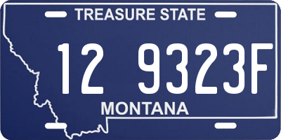 MT license plate 129323F