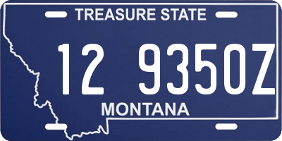 MT license plate 129350Z