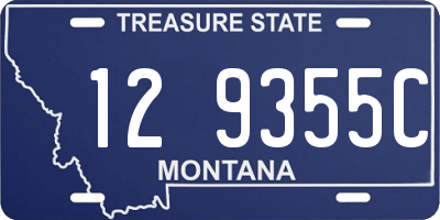 MT license plate 129355C