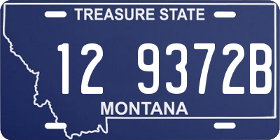 MT license plate 129372B