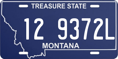 MT license plate 129372L