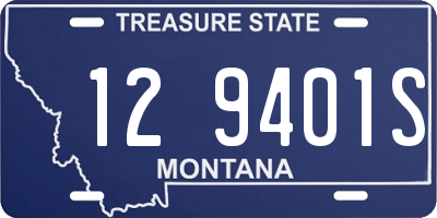 MT license plate 129401S