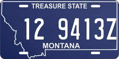 MT license plate 129413Z