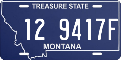 MT license plate 129417F