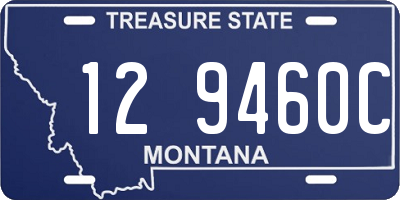MT license plate 129460C