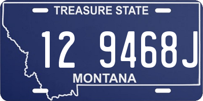 MT license plate 129468J