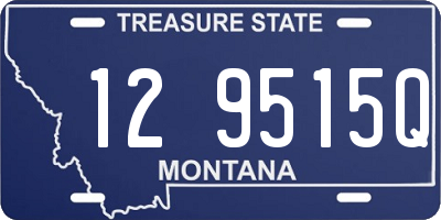 MT license plate 129515Q
