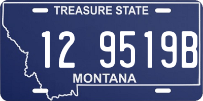 MT license plate 129519B