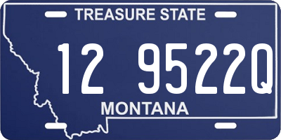 MT license plate 129522Q