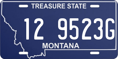MT license plate 129523G