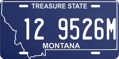 MT license plate 129526M