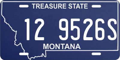 MT license plate 129526S
