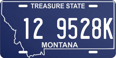 MT license plate 129528K