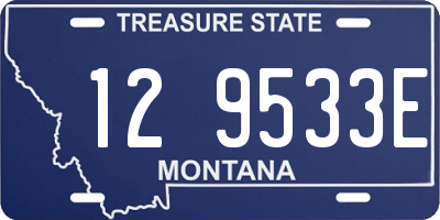 MT license plate 129533E