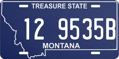 MT license plate 129535B