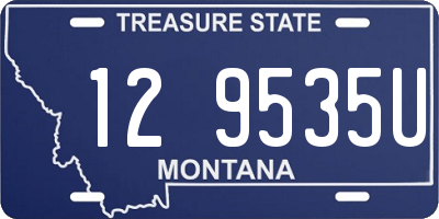 MT license plate 129535U