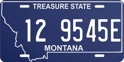 MT license plate 129545E