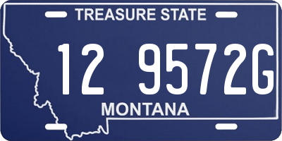 MT license plate 129572G