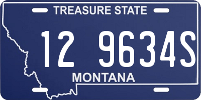 MT license plate 129634S