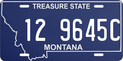 MT license plate 129645C