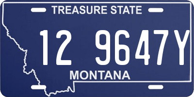 MT license plate 129647Y