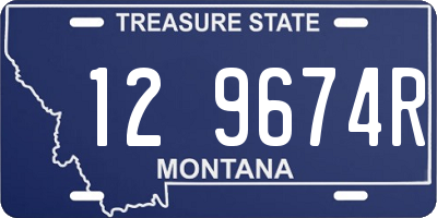 MT license plate 129674R