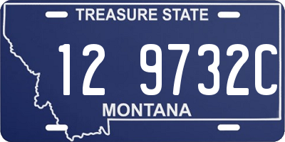 MT license plate 129732C