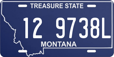 MT license plate 129738L