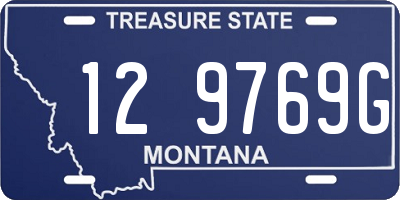 MT license plate 129769G
