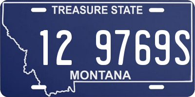 MT license plate 129769S