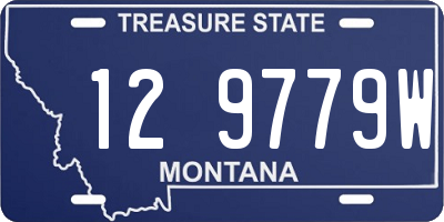 MT license plate 129779W