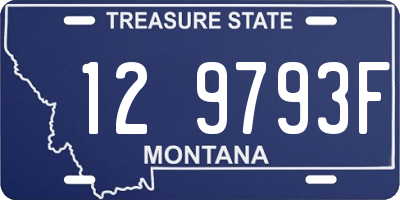 MT license plate 129793F