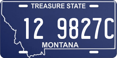 MT license plate 129827C