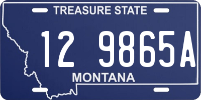 MT license plate 129865A