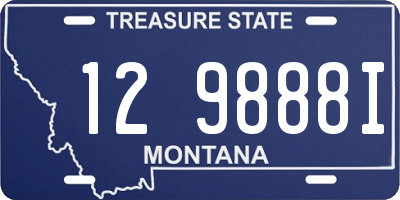 MT license plate 129888I