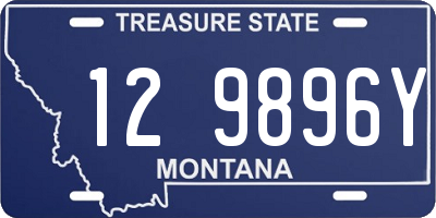 MT license plate 129896Y