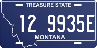MT license plate 129935E