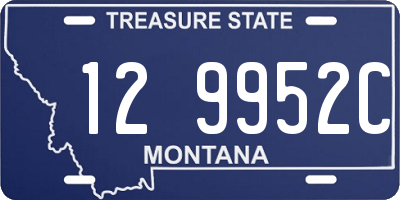 MT license plate 129952C