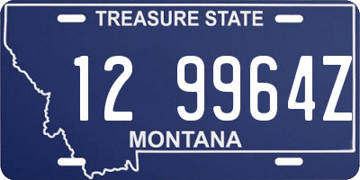 MT license plate 129964Z