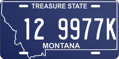 MT license plate 129977K
