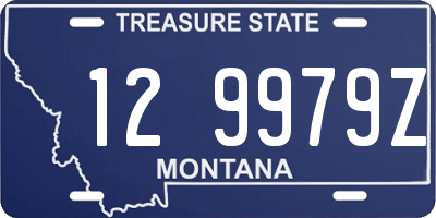 MT license plate 129979Z