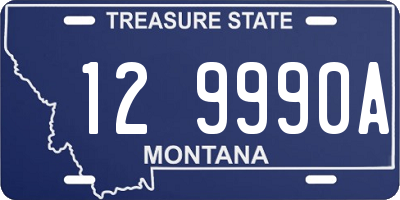 MT license plate 129990A