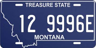 MT license plate 129996E