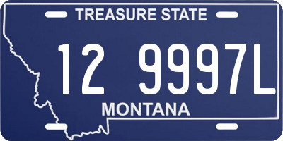 MT license plate 129997L