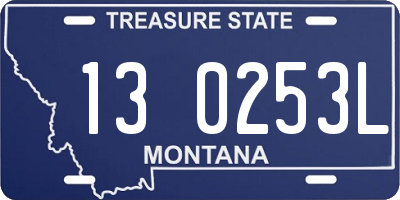 MT license plate 130253L