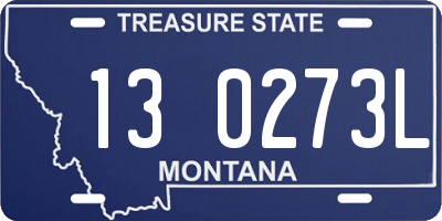 MT license plate 130273L