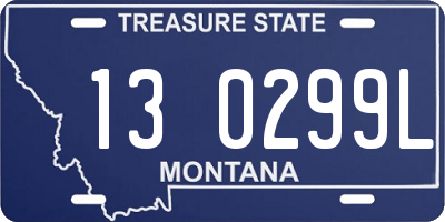MT license plate 130299L