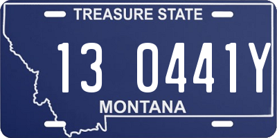 MT license plate 130441Y