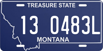 MT license plate 130483L
